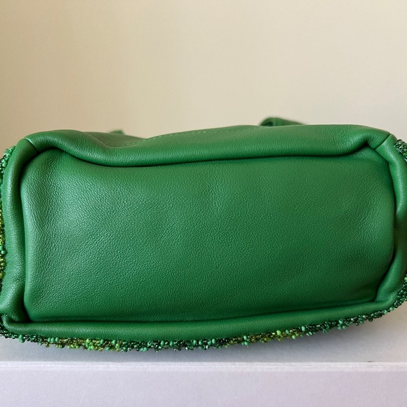 LOEWE Squeeze Mini Green Beaded Leather Bag - Limited Fruit Edition - Picture 5 of 15